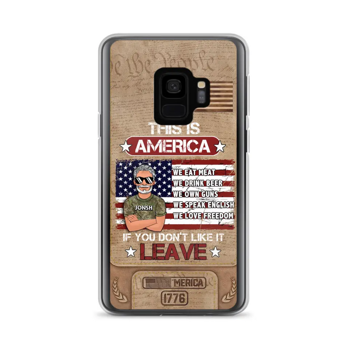 Custom Personalized Veteran Phone Case - Gift Idea For Veteran/ Daughter - This Is America - Case For iPhone/ Samsung