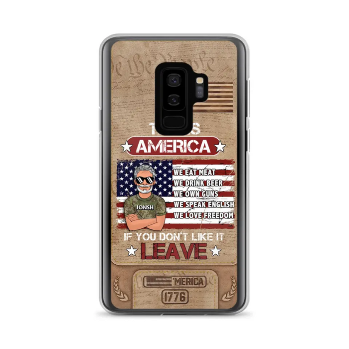 Custom Personalized Veteran Phone Case - Gift Idea For Veteran/ Daughter - This Is America - Case For iPhone/ Samsung