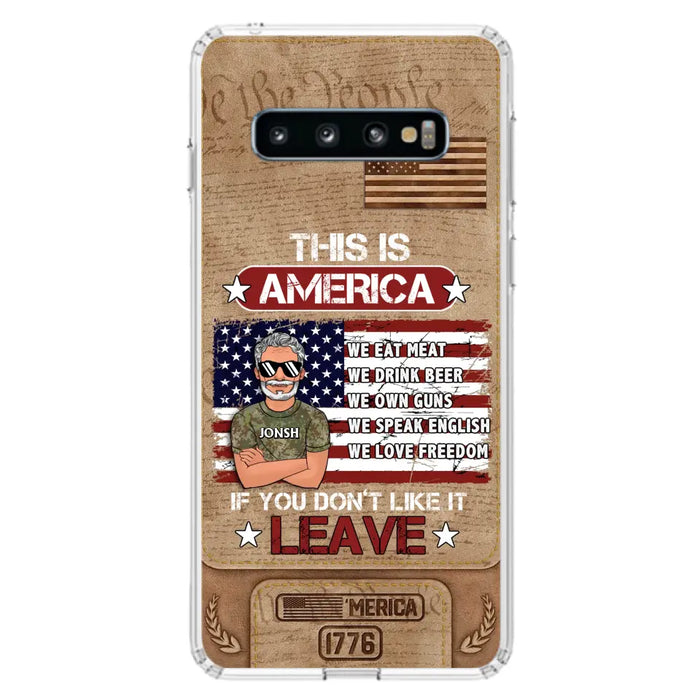 Custom Personalized Veteran Phone Case - Gift Idea For Veteran/ Daughter - This Is America - Case For iPhone/ Samsung