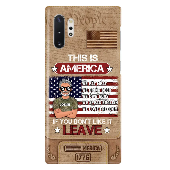 Custom Personalized Veteran Phone Case - Gift Idea For Veteran/ Daughter - This Is America - Case For iPhone/ Samsung