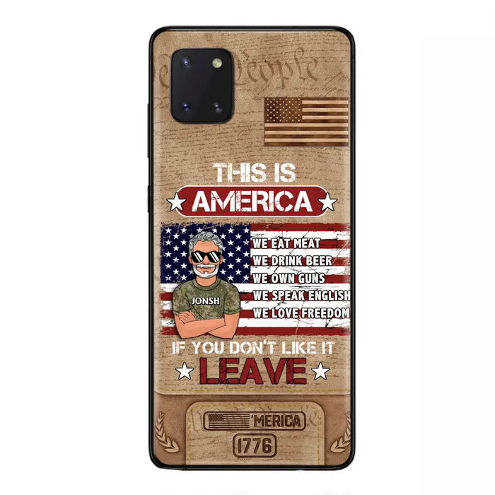 Custom Personalized Veteran Phone Case - Gift Idea For Veteran/ Daughter - This Is America - Case For iPhone/ Samsung