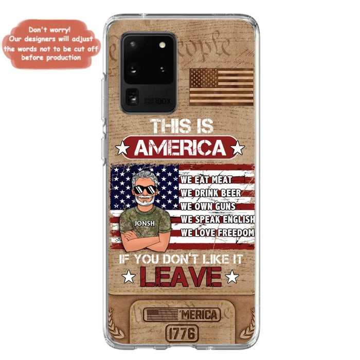 Custom Personalized Veteran Phone Case - Gift Idea For Veteran/ Daughter - This Is America - Case For iPhone/ Samsung