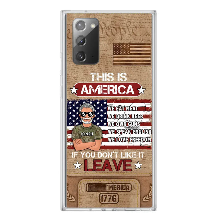 Custom Personalized Veteran Phone Case - Gift Idea For Veteran/ Daughter - This Is America - Case For iPhone/ Samsung