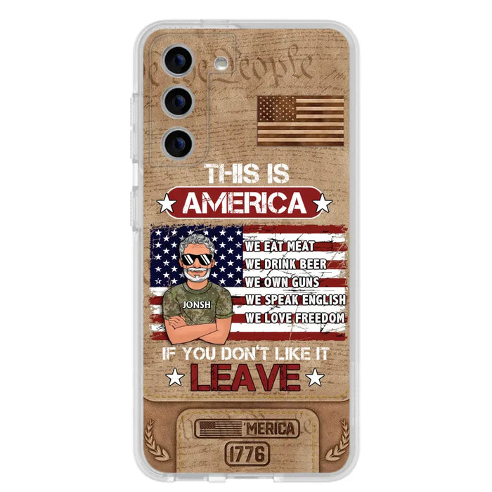 Custom Personalized Veteran Phone Case - Gift Idea For Veteran/ Daughter - This Is America - Case For iPhone/ Samsung