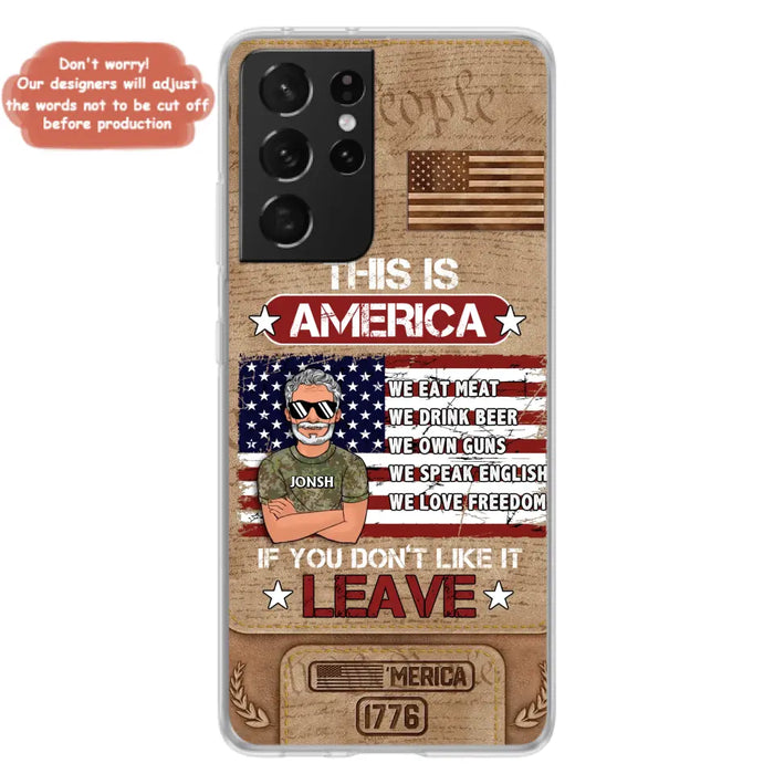 Custom Personalized Veteran Phone Case - Gift Idea For Veteran/ Daughter - This Is America - Case For iPhone/ Samsung