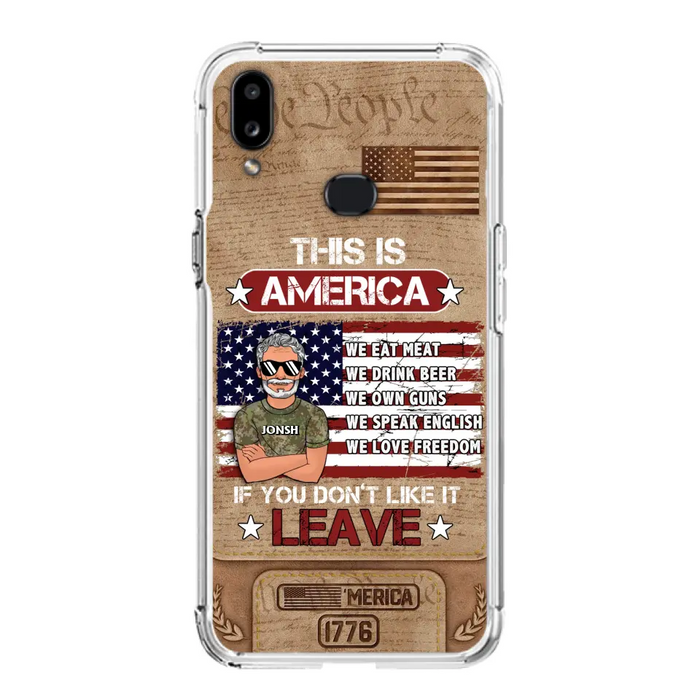 Custom Personalized Veteran Phone Case - Gift Idea For Veteran/ Daughter - This Is America - Case For iPhone/ Samsung