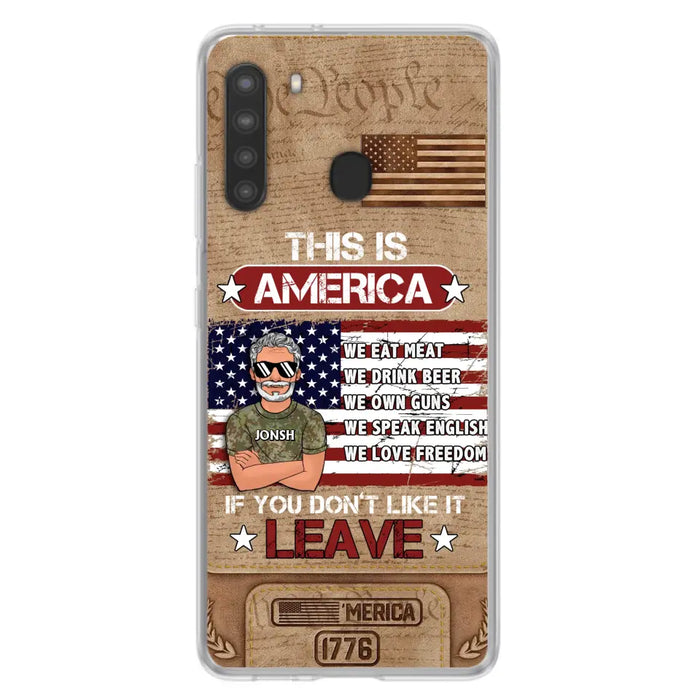 Custom Personalized Veteran Phone Case - Gift Idea For Veteran/ Daughter - This Is America - Case For iPhone/ Samsung