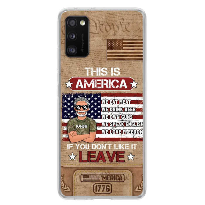 Custom Personalized Veteran Phone Case - Gift Idea For Veteran/ Daughter - This Is America - Case For iPhone/ Samsung