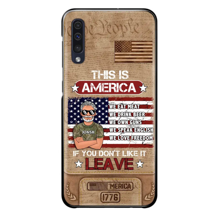 Custom Personalized Veteran Phone Case - Gift Idea For Veteran/ Daughter - This Is America - Case For iPhone/ Samsung