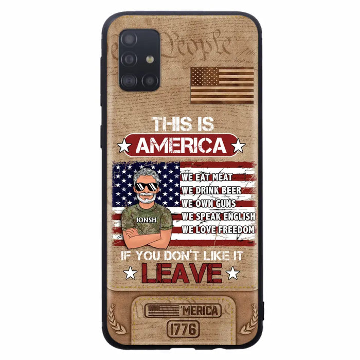 Custom Personalized Veteran Phone Case - Gift Idea For Veteran/ Daughter - This Is America - Case For iPhone/ Samsung