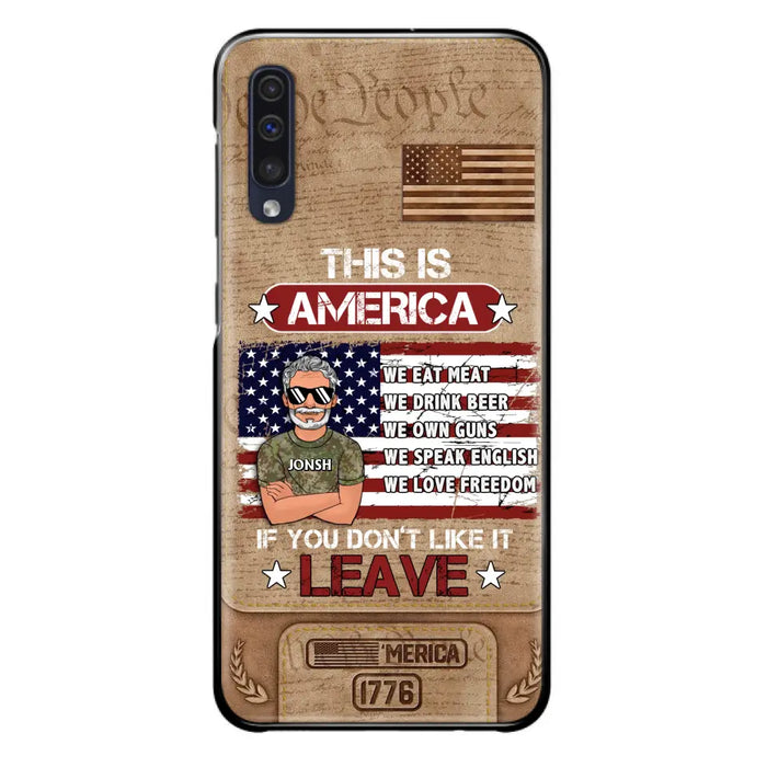 Custom Personalized Veteran Phone Case - Gift Idea For Veteran/ Daughter - This Is America - Case For iPhone/ Samsung