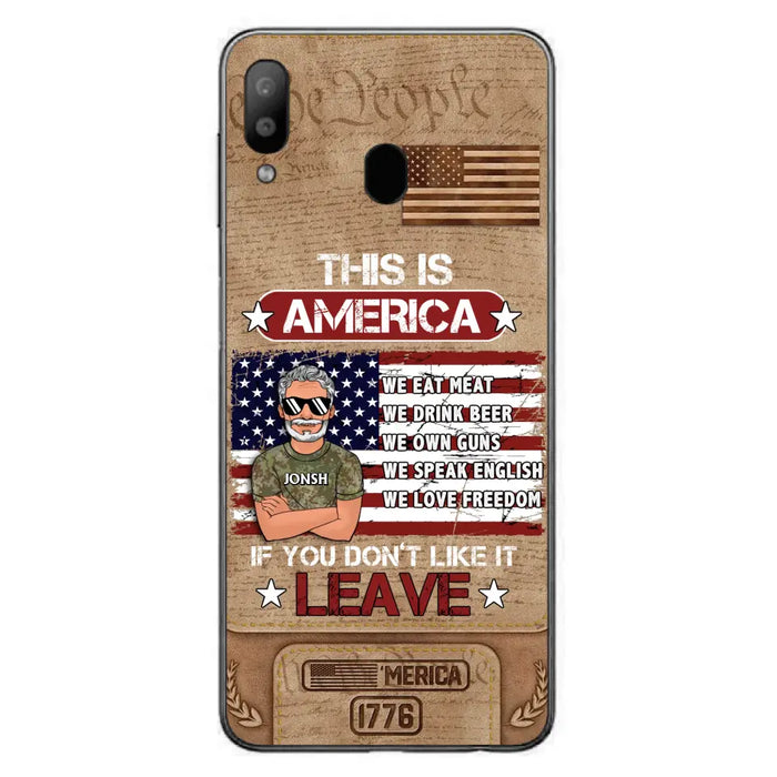 Custom Personalized Veteran Phone Case - Gift Idea For Veteran/ Daughter - This Is America - Case For iPhone/ Samsung