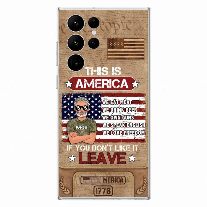 Custom Personalized Veteran Phone Case - Gift Idea For Veteran/ Daughter - This Is America - Case For iPhone/ Samsung