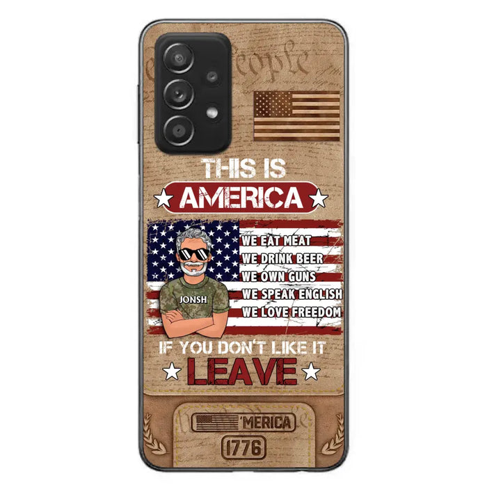 Custom Personalized Veteran Phone Case - Gift Idea For Veteran/ Daughter - This Is America - Case For iPhone/ Samsung