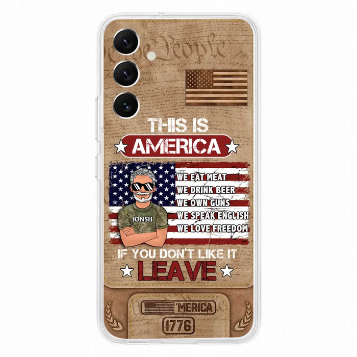 Custom Personalized Veteran Phone Case - Gift Idea For Veteran/ Daughter - This Is America - Case For iPhone/ Samsung