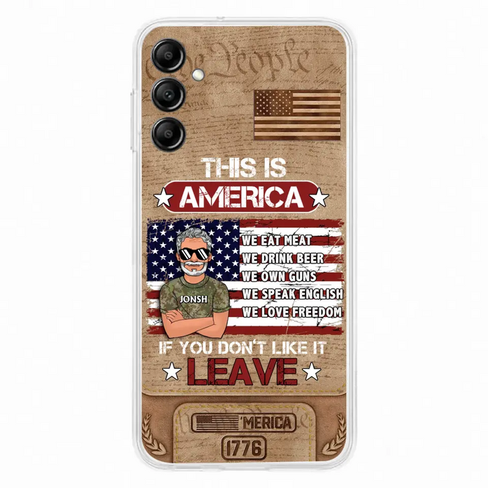 Custom Personalized Veteran Phone Case - Gift Idea For Veteran/ Daughter - This Is America - Case For iPhone/ Samsung