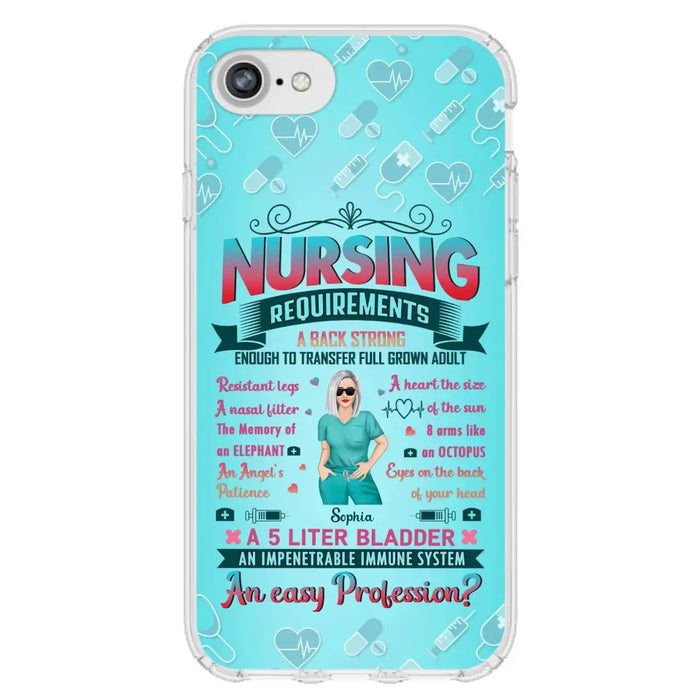 Custom Personalized Nurse Phone Case For iPhone/ Samsung - Nurse/ Birthday Gift Idea - Nursing Requirements