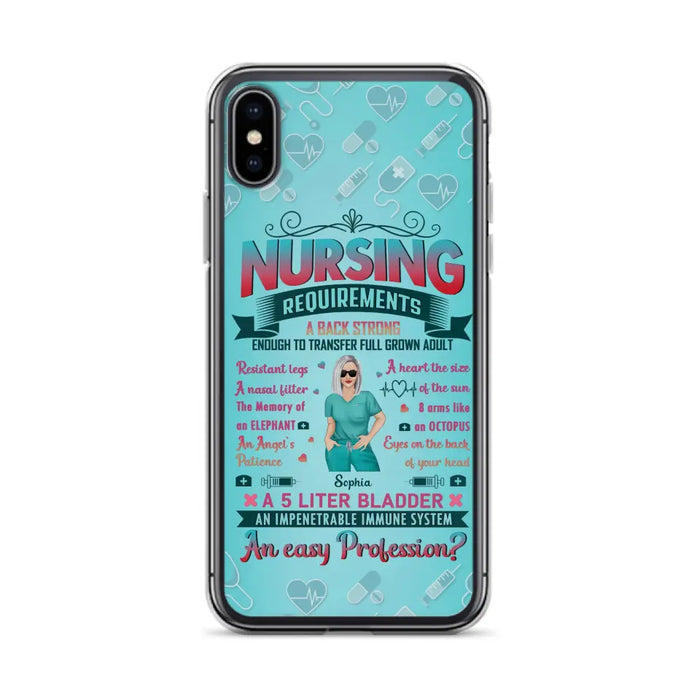 Custom Personalized Nurse Phone Case For iPhone/ Samsung - Nurse/ Birthday Gift Idea - Nursing Requirements