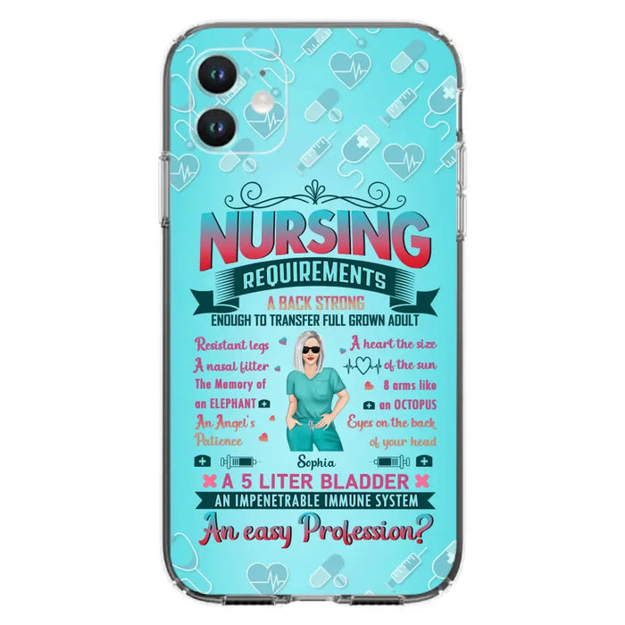 Custom Personalized Nurse Phone Case For iPhone/ Samsung - Nurse/ Birthday Gift Idea - Nursing Requirements