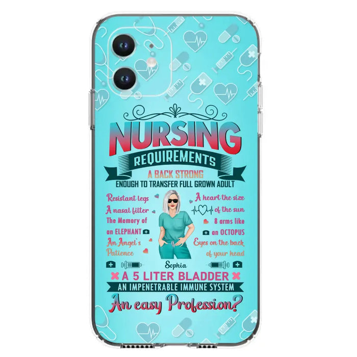 Custom Personalized Nurse Phone Case For iPhone/ Samsung - Nurse/ Birthday Gift Idea - Nursing Requirements