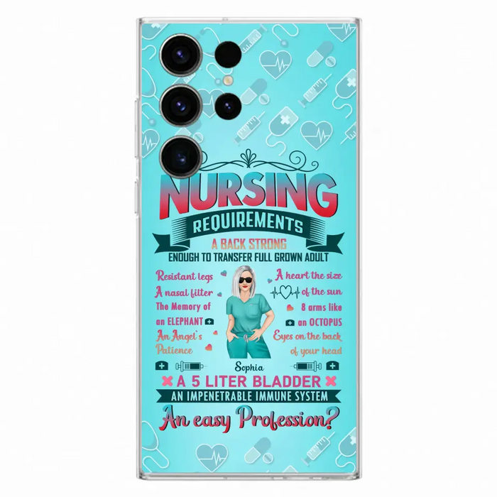 Custom Personalized Nurse Phone Case For iPhone/ Samsung - Nurse/ Birthday Gift Idea - Nursing Requirements