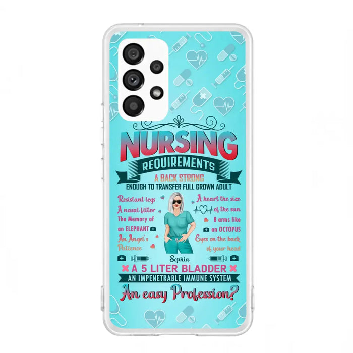 Custom Personalized Nurse Phone Case For iPhone/ Samsung - Nurse/ Birthday Gift Idea - Nursing Requirements