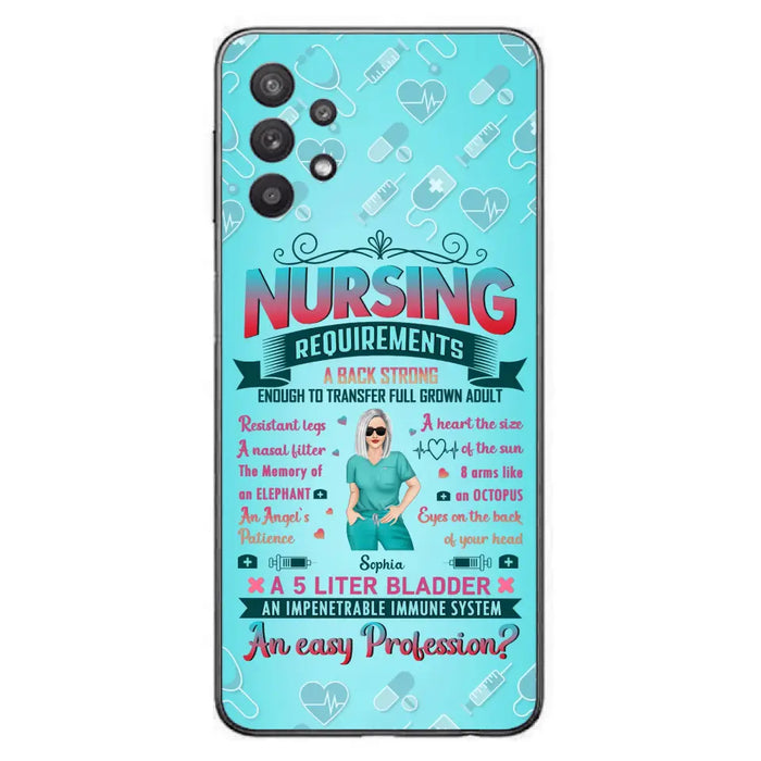 Custom Personalized Nurse Phone Case For iPhone/ Samsung - Nurse/ Birthday Gift Idea - Nursing Requirements