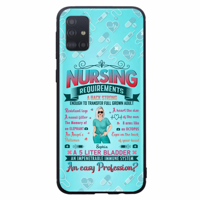 Custom Personalized Nurse Phone Case For iPhone/ Samsung - Nurse/ Birthday Gift Idea - Nursing Requirements