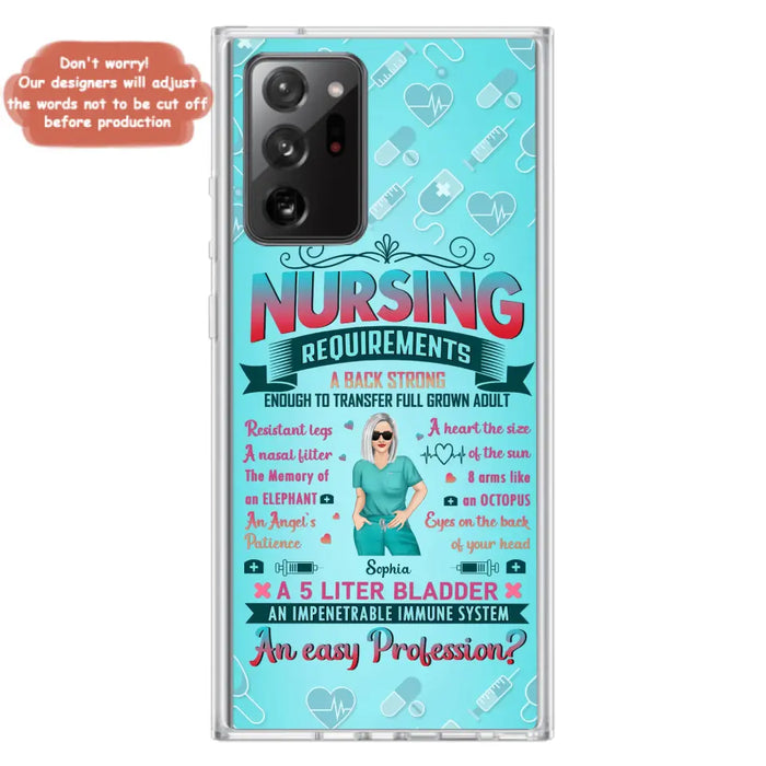 Custom Personalized Nurse Phone Case For iPhone/ Samsung - Nurse/ Birthday Gift Idea - Nursing Requirements