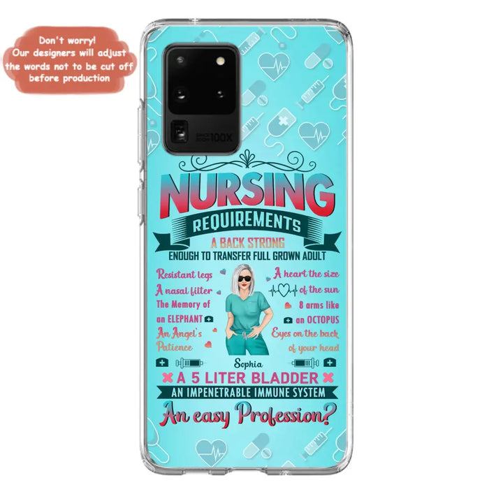 Custom Personalized Nurse Phone Case For iPhone/ Samsung - Nurse/ Birthday Gift Idea - Nursing Requirements