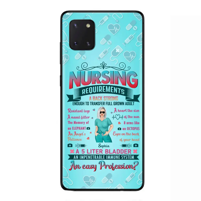 Custom Personalized Nurse Phone Case For iPhone/ Samsung - Nurse/ Birthday Gift Idea - Nursing Requirements