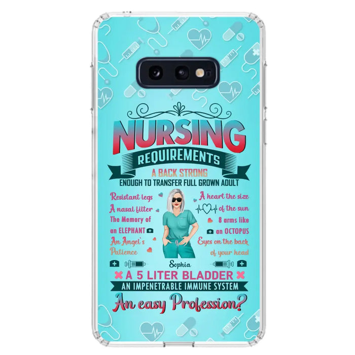 Custom Personalized Nurse Phone Case For iPhone/ Samsung - Nurse/ Birthday Gift Idea - Nursing Requirements