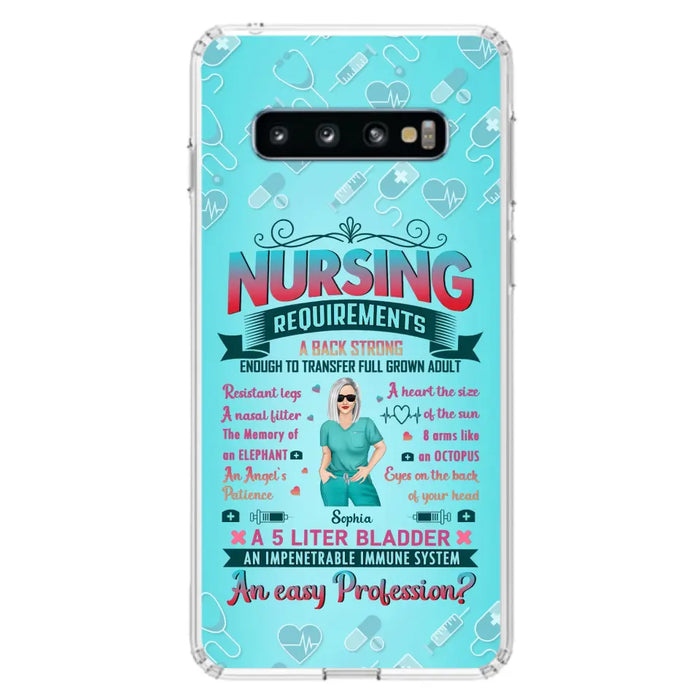 Custom Personalized Nurse Phone Case For iPhone/ Samsung - Nurse/ Birthday Gift Idea - Nursing Requirements