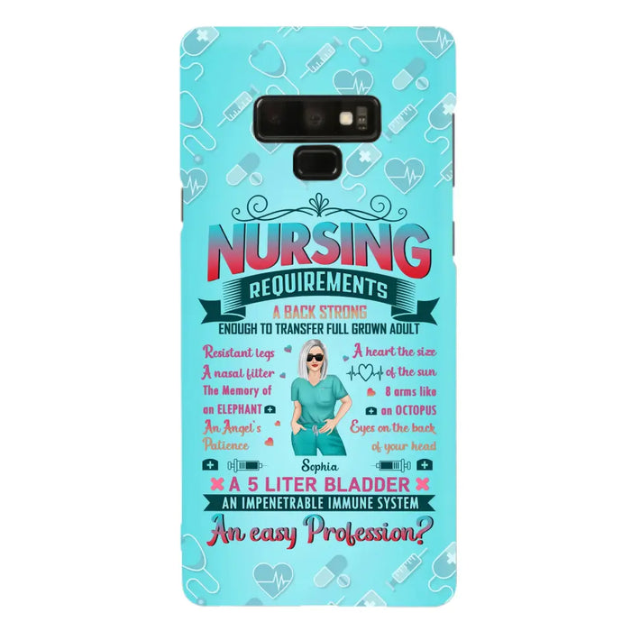 Custom Personalized Nurse Phone Case For iPhone/ Samsung - Nurse/ Birthday Gift Idea - Nursing Requirements