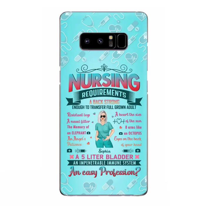 Custom Personalized Nurse Phone Case For iPhone/ Samsung - Nurse/ Birthday Gift Idea - Nursing Requirements