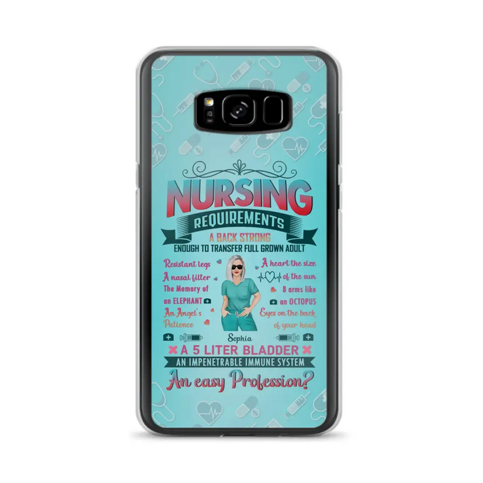 Custom Personalized Nurse Phone Case For iPhone/ Samsung - Nurse/ Birthday Gift Idea - Nursing Requirements