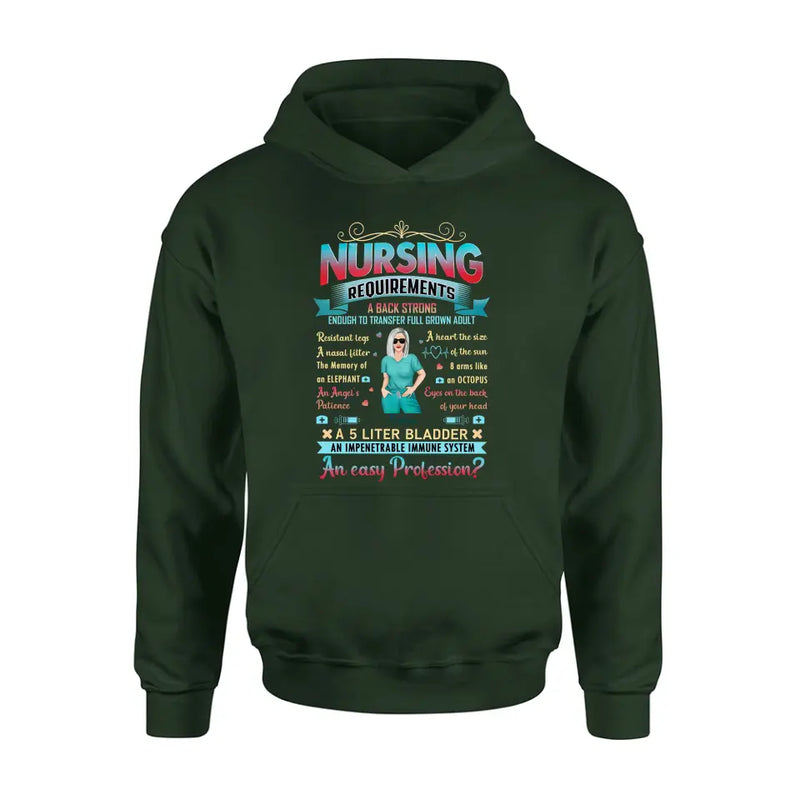 Personalized Nurse T-shirt/Long Sleeve/Sweatshirt/Hoodie - Nurse/Birthday Gift Idea - Nursing Requirements