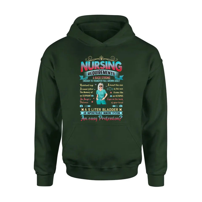 Custom Personalized Nurse T-shirt/ Long Sleeve/ Sweatshirt/ Hoodie - Nurse/ Birthday Gift Idea - Nursing Requirements