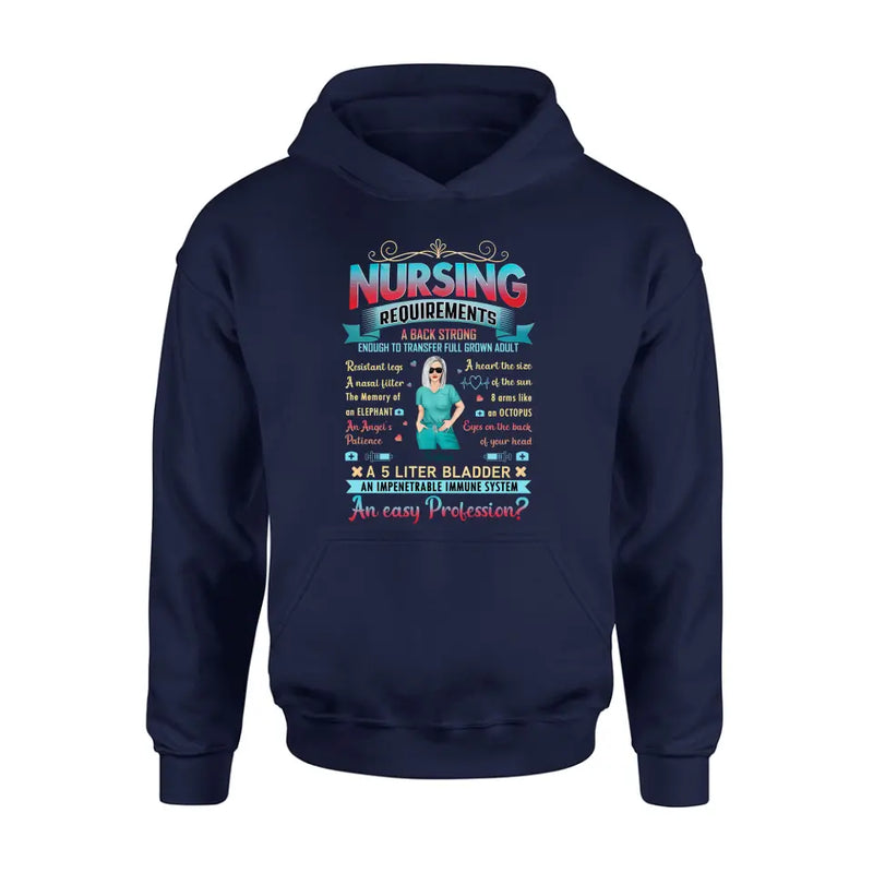 Personalized Nurse T-shirt/Long Sleeve/Sweatshirt/Hoodie - Nurse/Birthday Gift Idea - Nursing Requirements
