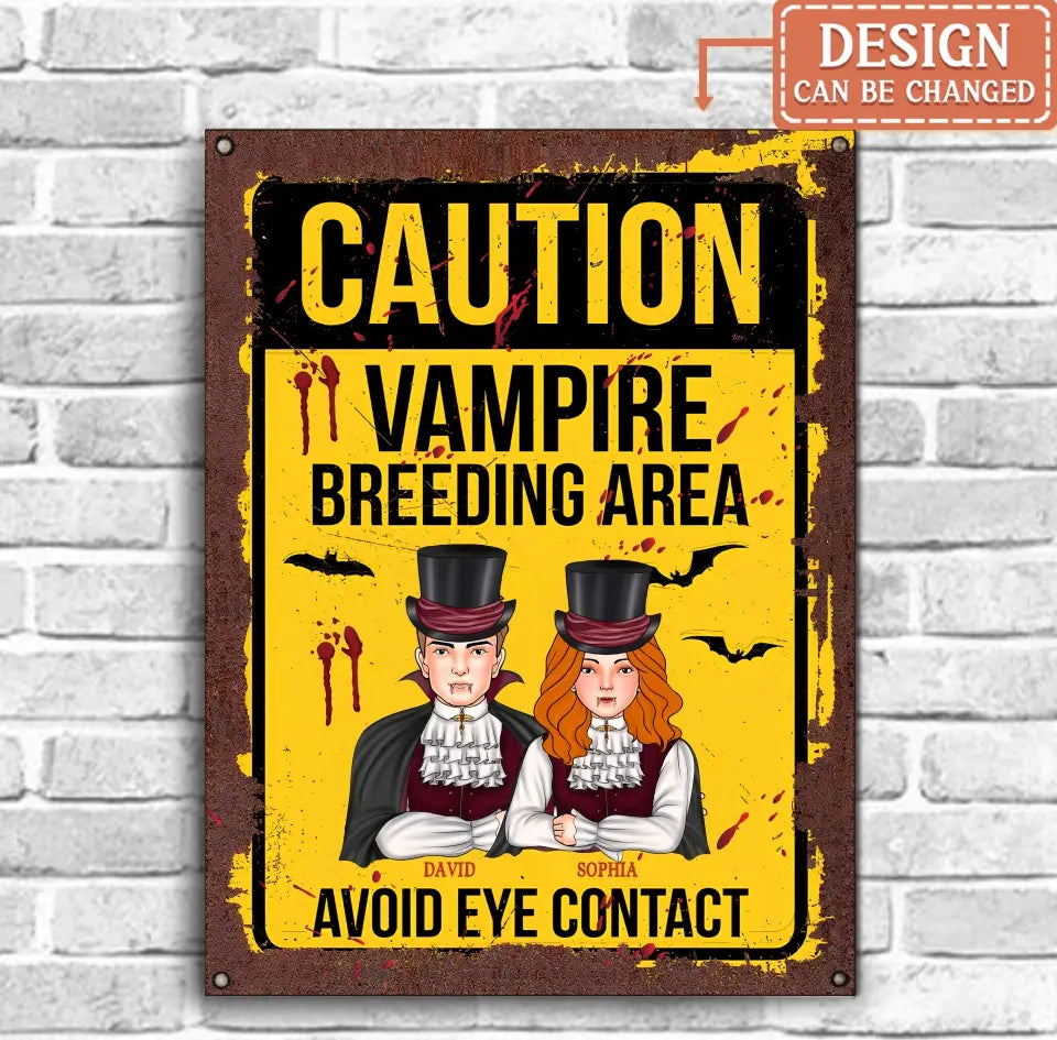 Personalized Vampire Metal sign - Funny Gift Idea For Couple/Family ...
