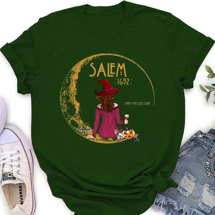 Custom Personalized Salem 1692 Witch T-shirt/ Long Sleeve/ Sweatshirt/ Hoodie - Halloween Gift Idea - They Missed One