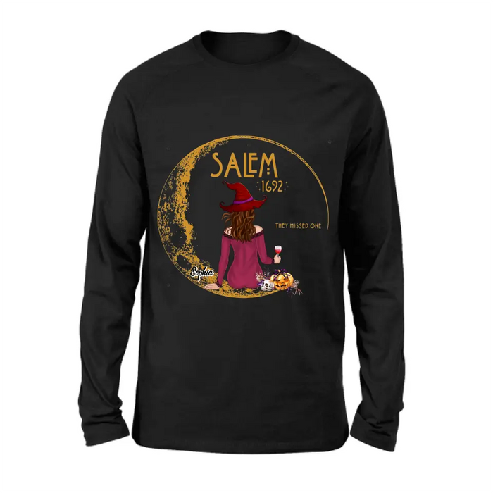 Custom Personalized Salem 1692 Witch T-shirt/ Long Sleeve/ Sweatshirt/ Hoodie - Halloween Gift Idea - They Missed One