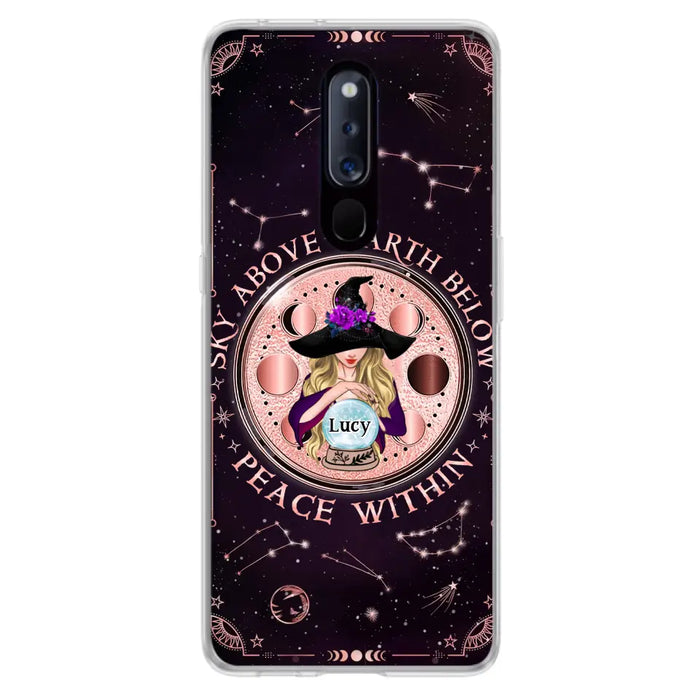 Custom Personalized Witch Phone Case - Gift Idea For Witch Lover - Sky Above Earth Below Peace Within - Case for Xiaomi/ Oppo/ Huawei