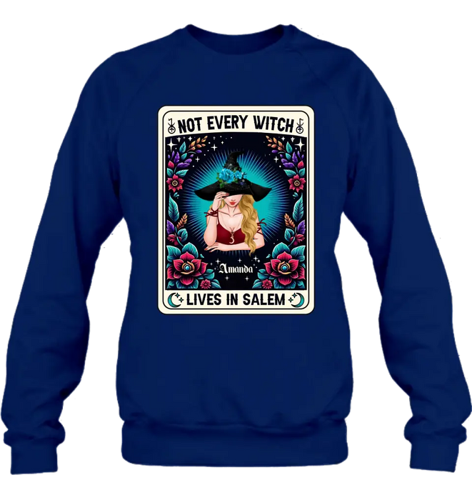 Custom Personalized Witch T-shirt/ Long Sleeve/ Sweatshirt/ Hoodie - Gift Idea For Halloween/ Witch - Not Every Witch Lives In Salem