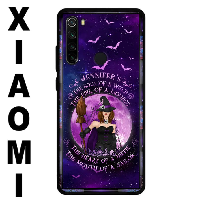 Custom Personalized Witch Purple Phone Case - Halloween Gift Idea - The Soul Of A Witch The Fire Of A Lioness - Case for Xiaomi/ Oppo/ Huawei