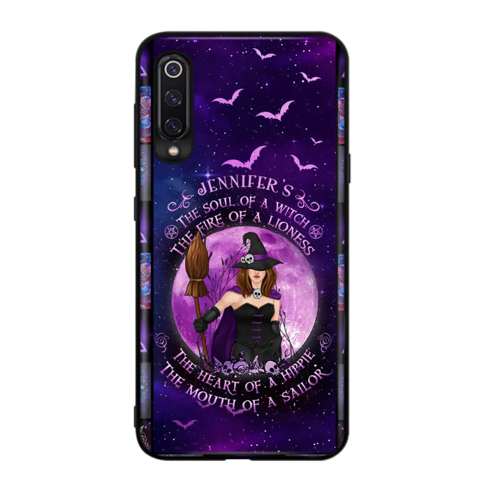 Custom Personalized Witch Purple Phone Case - Halloween Gift Idea - The Soul Of A Witch The Fire Of A Lioness - Case for Xiaomi/ Oppo/ Huawei