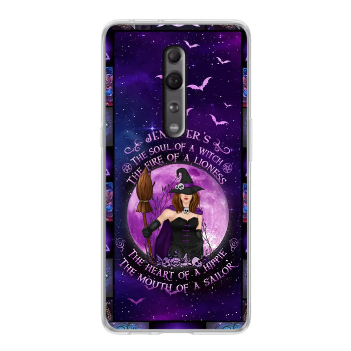 Custom Personalized Witch Purple Phone Case - Halloween Gift Idea - The Soul Of A Witch The Fire Of A Lioness - Case for Xiaomi/ Oppo/ Huawei