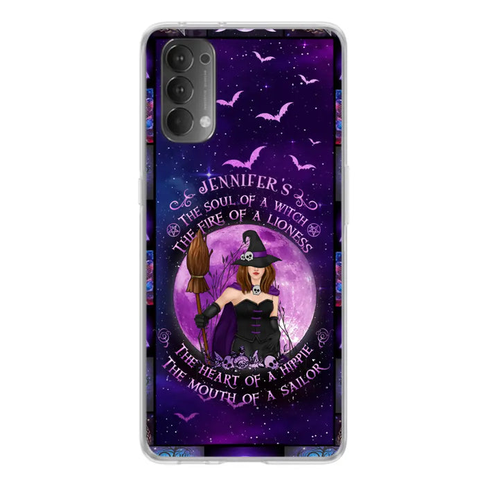 Custom Personalized Witch Purple Phone Case - Halloween Gift Idea - The Soul Of A Witch The Fire Of A Lioness - Case for Xiaomi/ Oppo/ Huawei