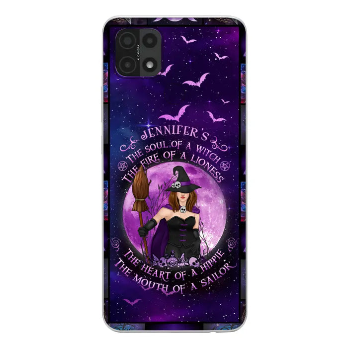 Custom Personalized Witch Purple Phone Case - Halloween Gift Idea - The Soul Of A Witch The Fire Of A Lioness - Case for Xiaomi/ Oppo/ Huawei