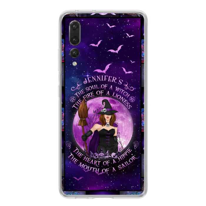 Custom Personalized Witch Purple Phone Case - Halloween Gift Idea - The Soul Of A Witch The Fire Of A Lioness - Case for Xiaomi/ Oppo/ Huawei